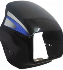 Headlight Visor Fit For Hero Splendor Plus New Model Latest Black(Purple Sticker)