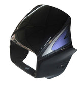 Headlight Visor Fit For Hero Splendor Plus New Model Latest Black(Purple Sticker) (BP)