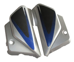 Tail Panel / Rear Cowl (Set Of 3) Fit For Hero Splendor Plus Cloud Silver (Blue Sticker)