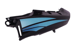Tail Panel / Rear Cowl Set Fit For Hero Passion Plus New Model Black colour for Silver Bike