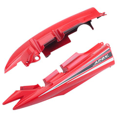 Tail Panel / Rear Cowl Set Fit For Hero Passion Pro Digital Sports Red Col. For Black Bike (Red Sticker)