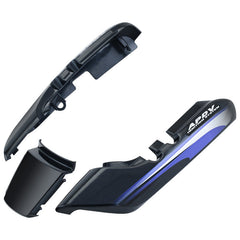 Tail Panel / Rear Cowl Set Fit For Hero Splendor Pro Black(Blue Sticker) (BP)