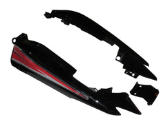 Tail Panel / Rear Cowl Set Fit For Hero Passion Xpro Black Colour For Sport Red Bike (Red Sticker)