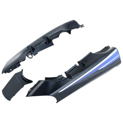Tail Panel / Rear Cowl (Set Of 3) Fit For Hero Passion Plus Black(Blue Sticker)