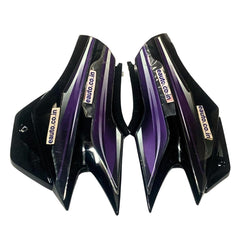 Side Panel for Hero Super Splendor | Type 2 | Type 4 Sticker | Black & Blue Colour