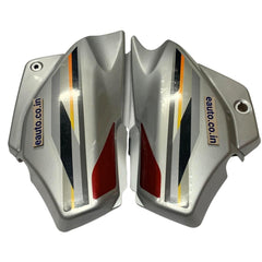 Side Panel for Hero Super Splendor | Type1 Z Sticker | Silver & Red Colour