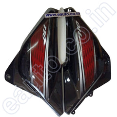 Side Panel for Honda Dream Neo | Type 2 | Black & Red