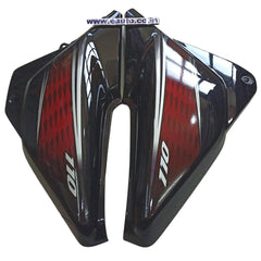 Side Panel for Honda Dream Neo | Type 2 | Black & Red
