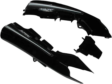 Tail Panel / Rear Cowl Fit For Hero Passion Pro T-4 2019 Black With Silver Sticker**