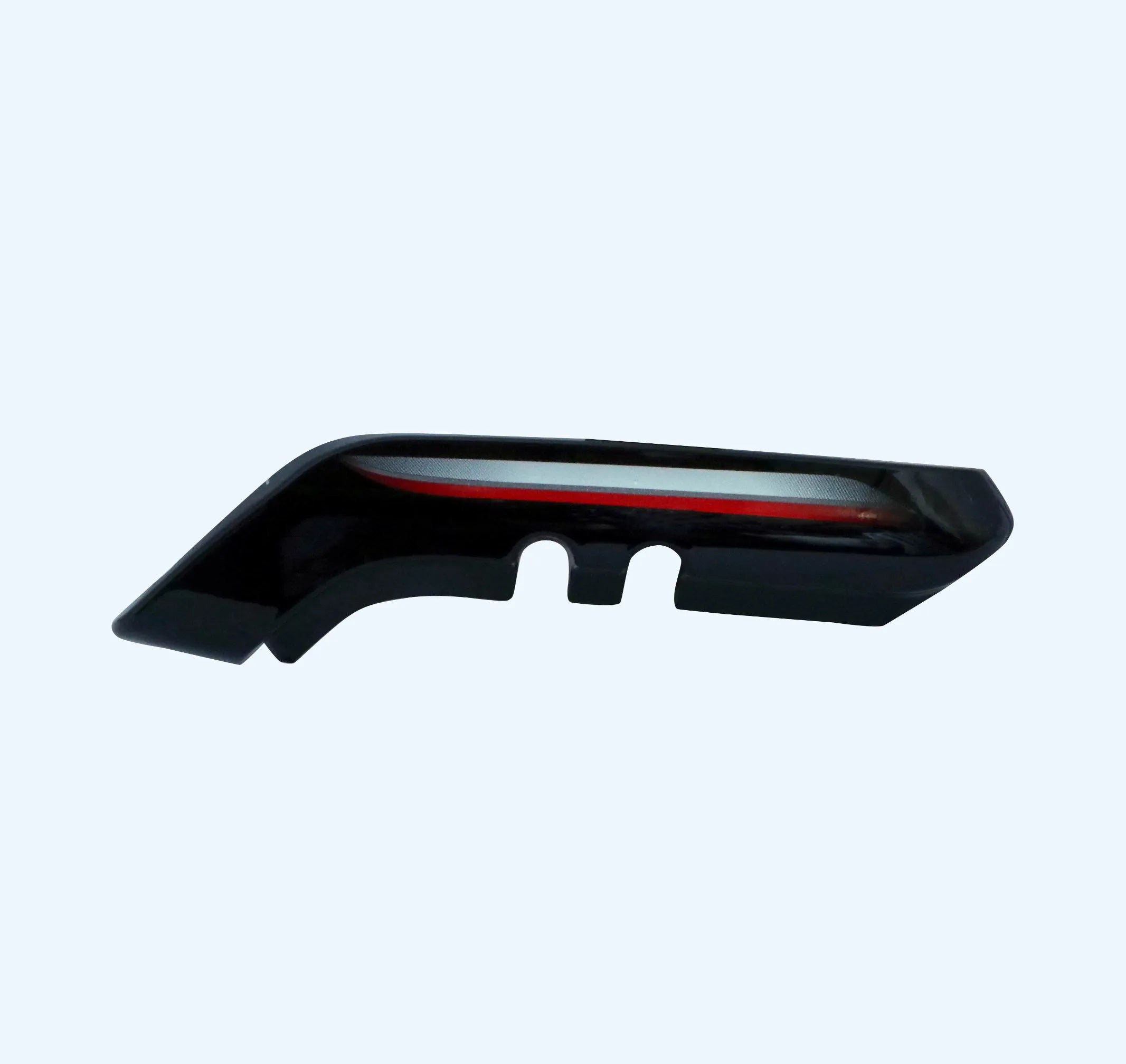 Tail Panel / Rear Cowl Set Small Plate Fit For  Hero Splendor Plus BS6 2020 Black With Red Sticker