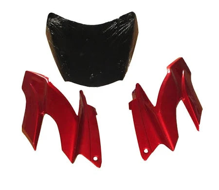 Headlight Visor With Glass Fit For TVS Apache RTR 160/180 Cc Matte shiny red