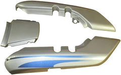 Tail Panel / Rear Cowl (Set Of 3) Fit For Hero Splendor Cloud Silver