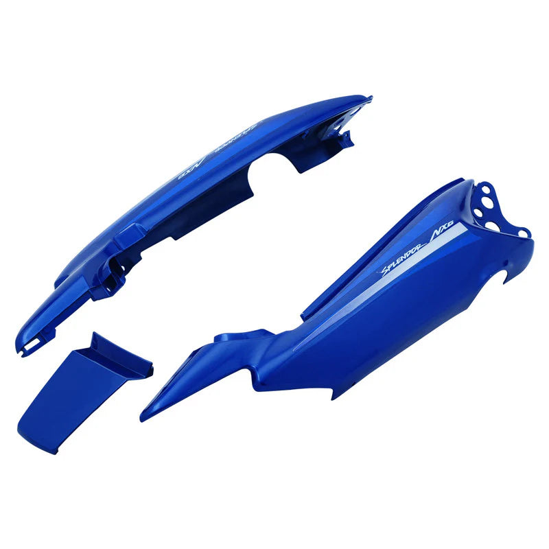 Tail Panel / Rear Cowl(Set Of 3) Fit For Hero Splendor Excellent Blue