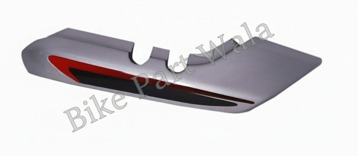 Tail Panel / Rear Cowl (Set Of 3) Fit For Hero Splendor Plus Cloud Silver (Red Sticker)