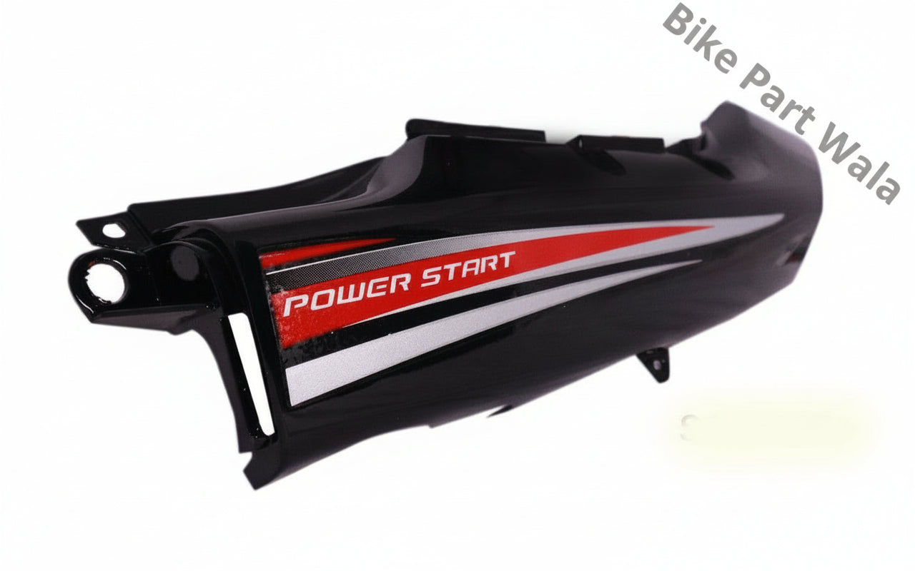 Tail Panel / Rear Cowl Set Fit For Hero Passion Pro Black (Blue Sticker)