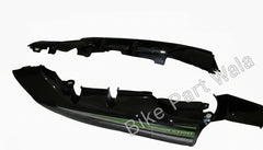 Tail Panel / Rear Cowl Hero Passion Pro Black(Green Sticker) For Green Bike