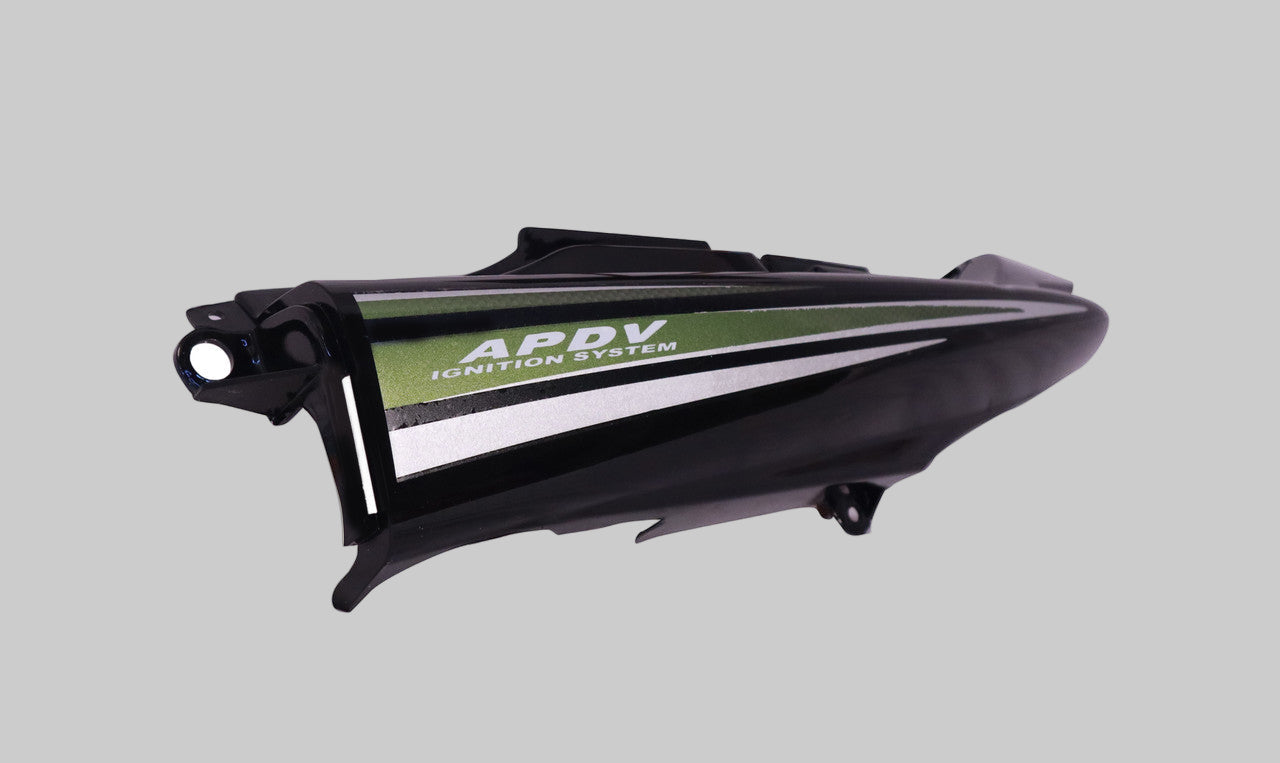 Tail Panel / Rear Cowl Set Fit For Hero Passion Pro Digital Black Colour for Parrot Green Bike