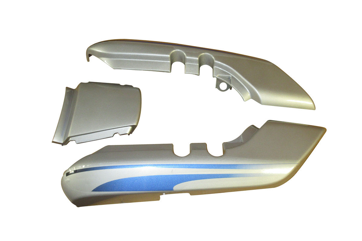 Tail Panel / Rear Cowl Set Fit For Hero Splendor Pro Cloud Silver
