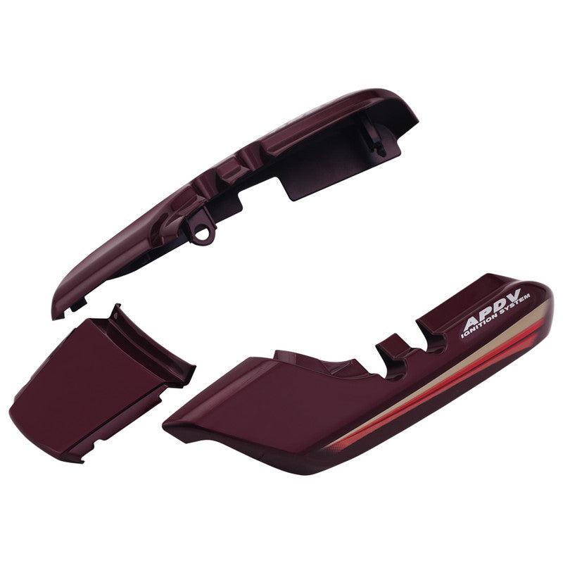 Tail Panel / Rear Cowl Set Fit For Hero Splendor Pro (New Graphics)  Palace Maroon