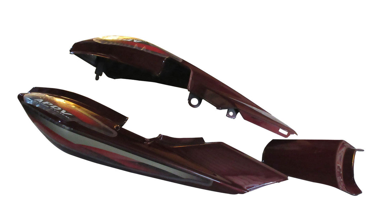 Tail Panel / Rear Cowl Set Fit For Hero Splendor Pro Type-4 Candy Blazing Red