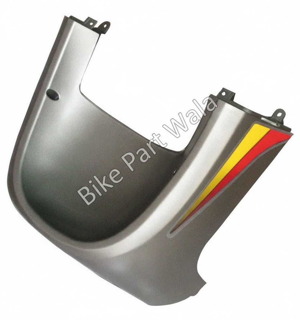 Lower Cover Fit For Hero Pleasure Type-3  Matte Titanium Grey/ Red