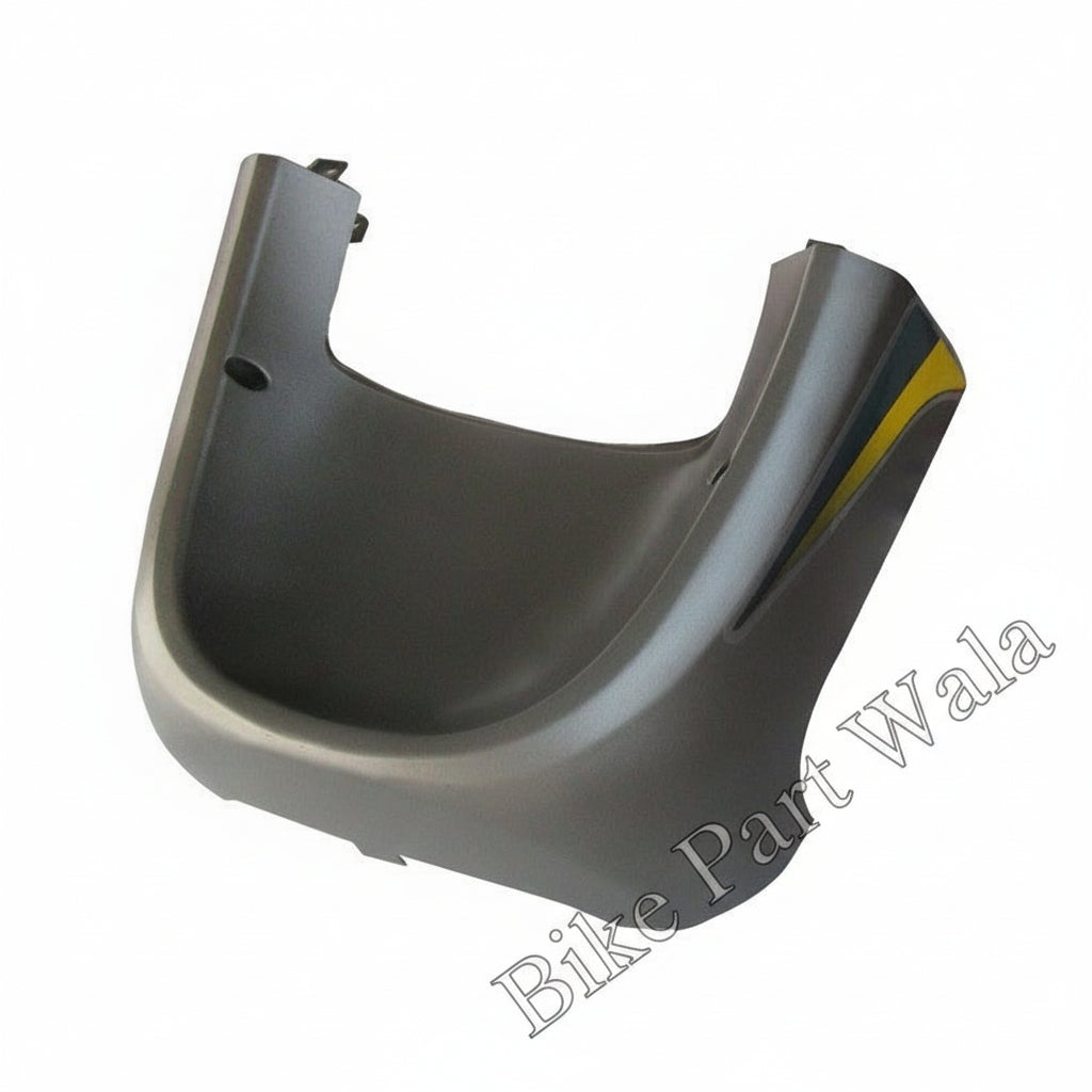 Lower Cover Fit For Hero Pleasure Type-3  Matte Titanium Grey/ Yellow