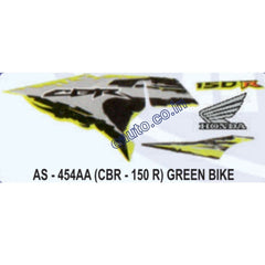 Graphics Sticker Set for Honda CBR 150R | Green Vehicle | Both Sides