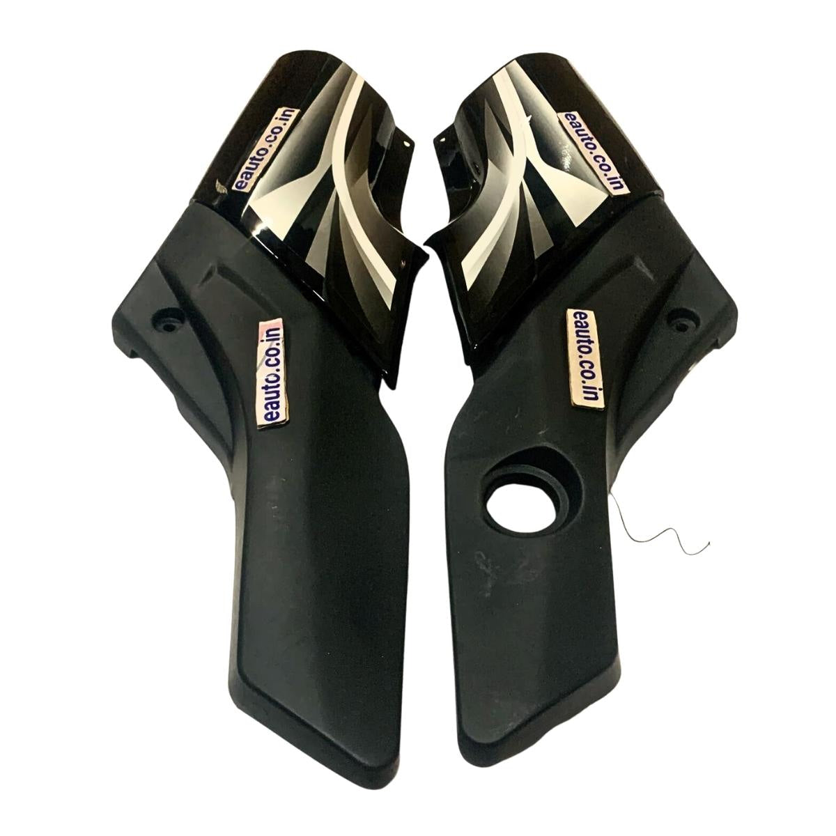 Side Panel for Hero Passion | 2016 Model | Set of 4 | Black & Silver Colour