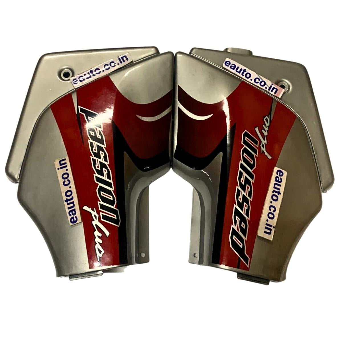 Side Panel for Hero Passion Plus | D Silver & Red Colour
