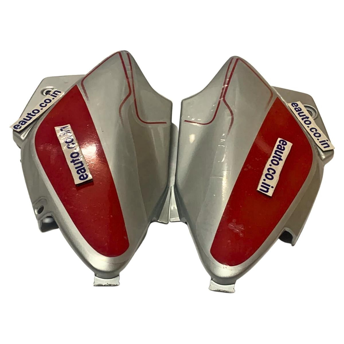 Side Panel for Hero Splendor iSmart | Type1 | Silver & Red Colour