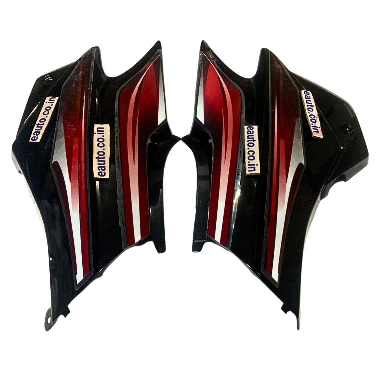 Side Panel for Hero Super Splendor | Type 2 | Type 4 Sticker | Black & Red Colour