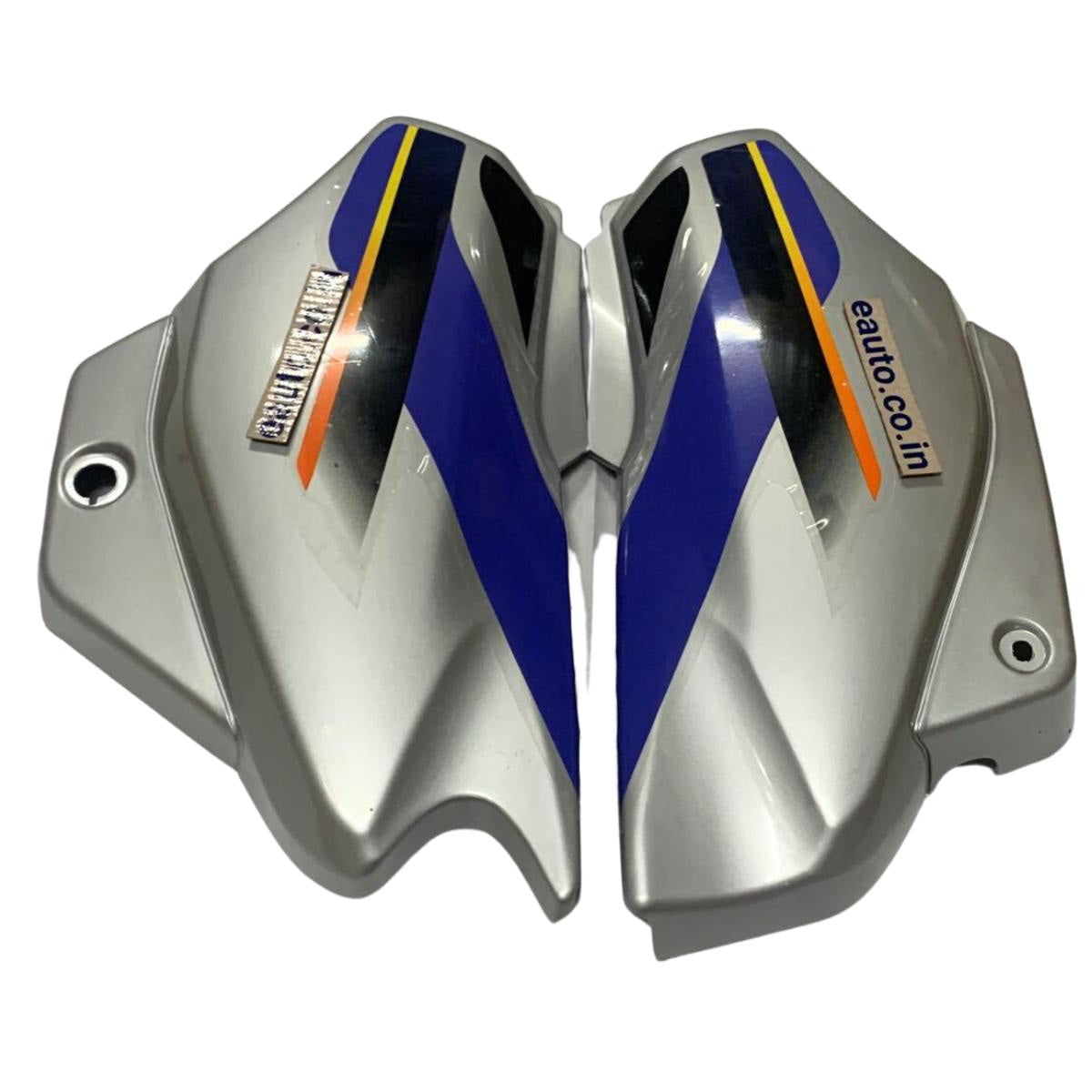 Side Panel for Hero Super Splendor | Type1 Z Sticker | Silver & Blue Colour